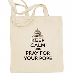 torba „Keep Calm and Pray for Your Pope”